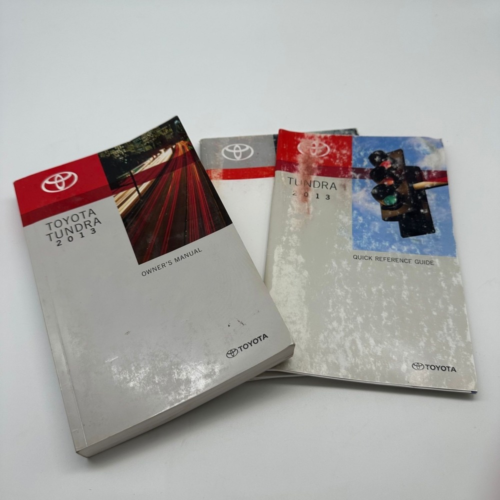 2013 Toyota Tundra Owners Manual OEM Set w/ Quick Reference